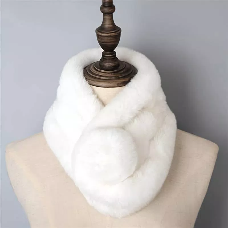 Baby Alpaca Fur Neck Collar D02