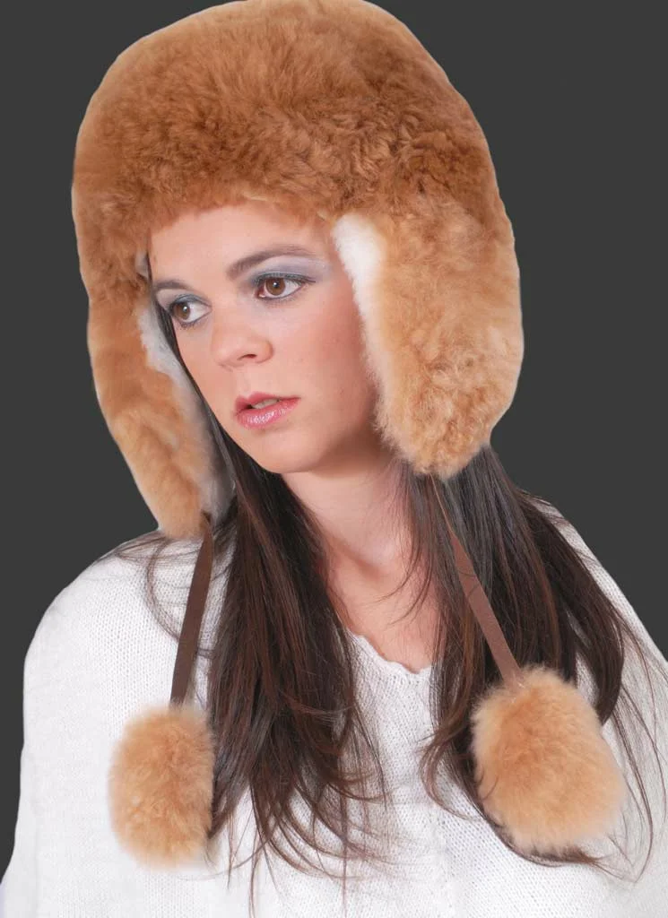 Alpaca Winter Fur Hat D09