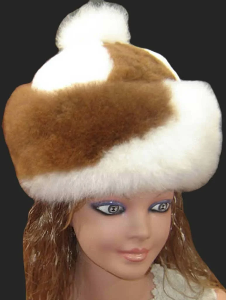 Baby Alpaca Children Fur Hat D14