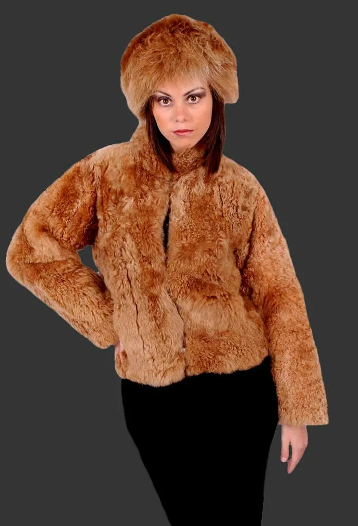 Baby Alpaca Fur Jacket D01