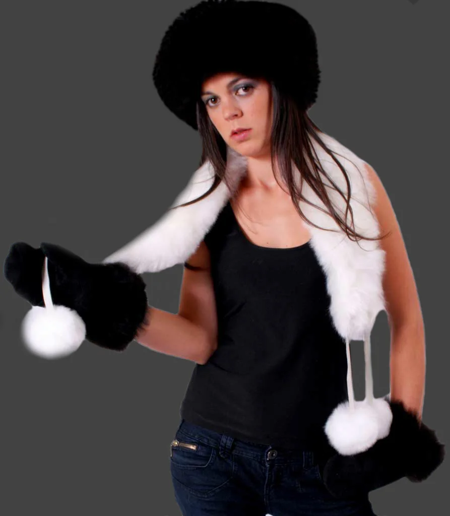 Baby Alpaca Fur Mittens D05