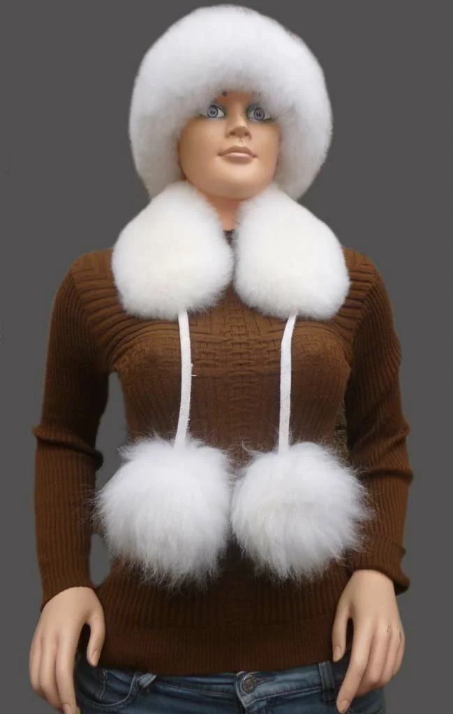 Baby Alpaca Fur Scarf D02