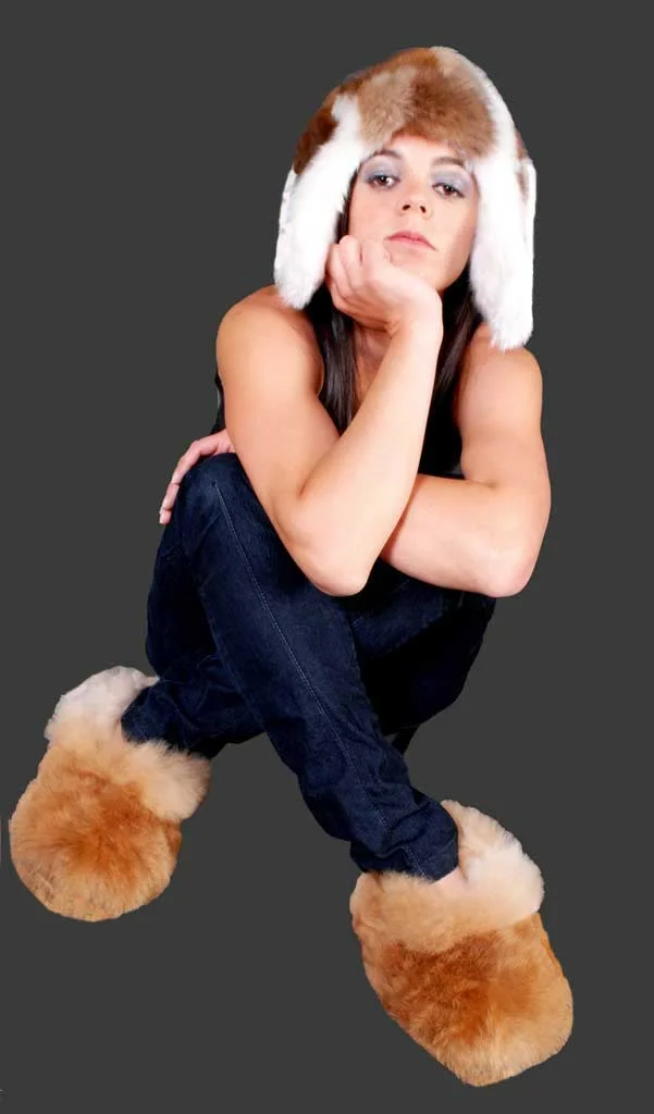 Softness Alpaca Fur Slipper D03