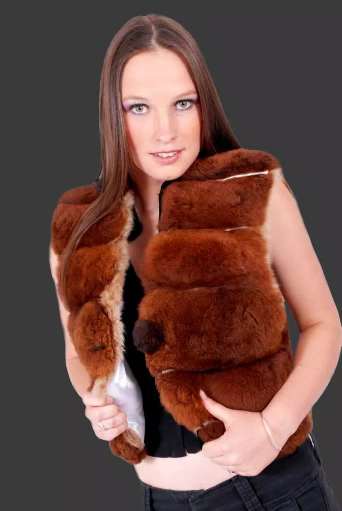 Baby Alpaca Fur Vest D02