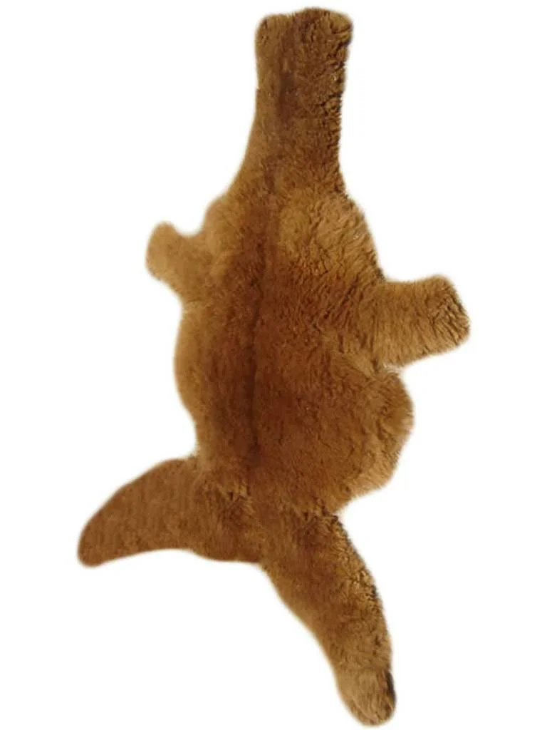 Natural Color Baby  Alpaca Tanned Hide D04