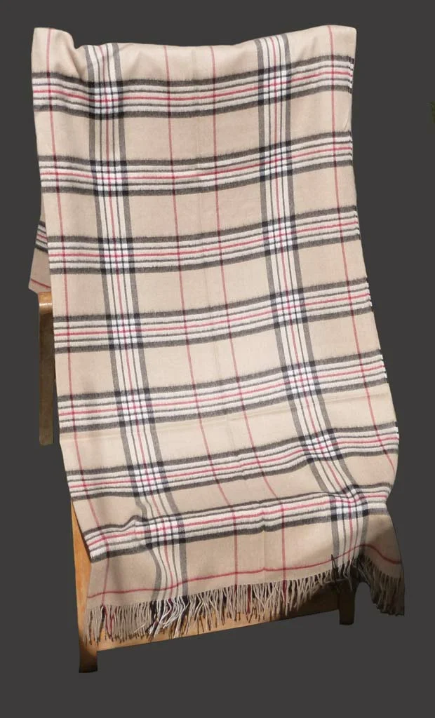 Fine Baby Alpaca Travel Throw D05