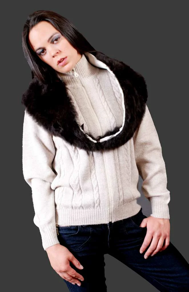 Genuine Baby Alpaca Cardigan D03