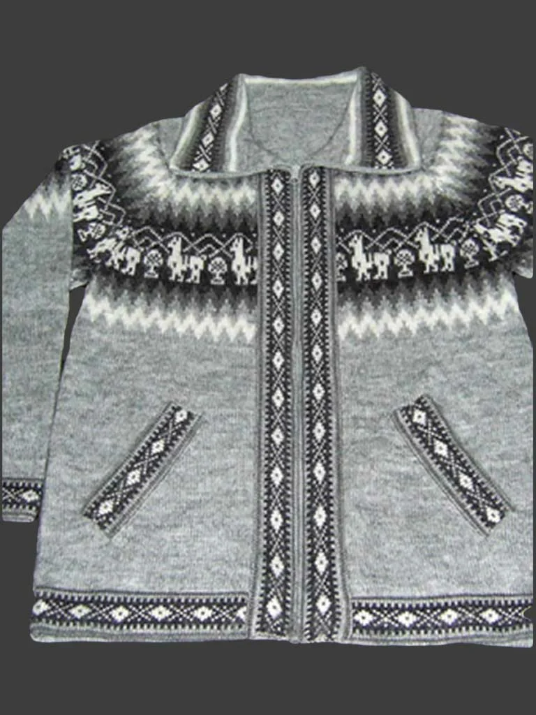 Andean Alpaca Wool Jacket D03