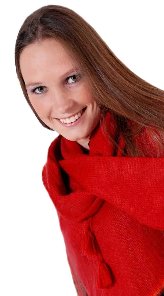 Fine Baby Alpaca Poncho D02