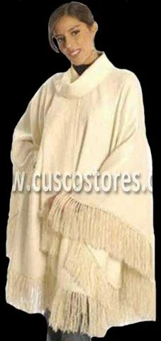 Alpaca Blend Wool Poncho D10
