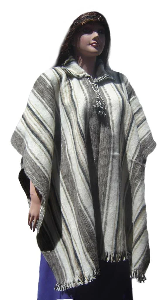Alpaca Wool Poncho D01