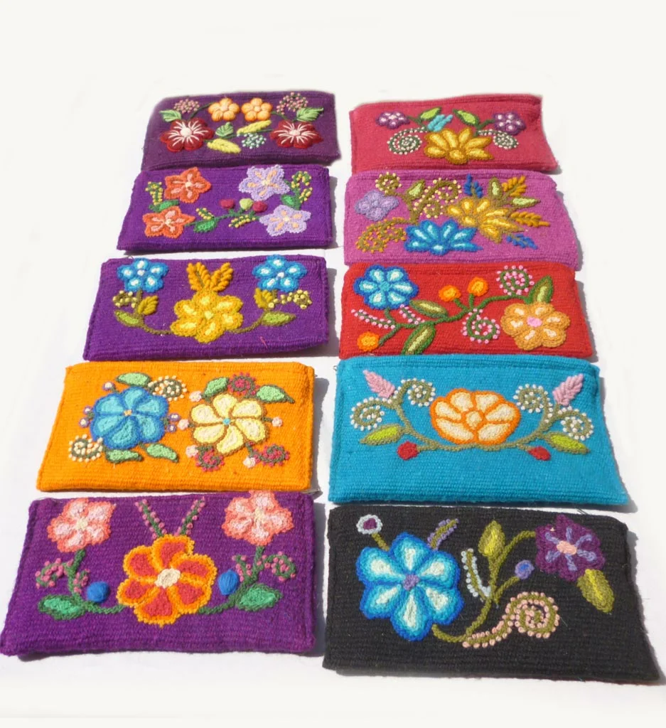 Andean Wool Embroiderd Purses D07